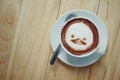 Coffee latte art Royalty Free Stock Photo