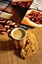 Coffee latte with cookies Royalty Free Stock Photo