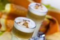 Coffee Latte Macchiato in a glass Royalty Free Stock Photo