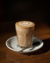 Coffee Latte in the Sun Royalty Free Stock Photo