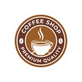 Coffee Logo design vector illustration. Retro Vintage Coffee Logo vector design concept for cafe and restaurant emblem. Coffee
