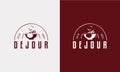 Coffee logo design vector template element logo types collection for coffee shops cafes restaurant