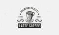 Coffee logo, emblem, label.
