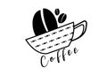 Coffee logo template vector design Royalty Free Stock Photo