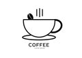 Coffee logo template vector design Royalty Free Stock Photo