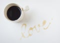 Coffee with LOVE alphabet