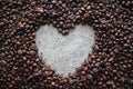 Coffee love heart