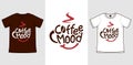 Coffee lover coffee mood vector t-shirt printing illustration Royalty Free Stock Photo