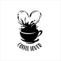 Coffee lover t-shirt design. Vector illustration.