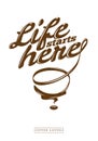 Coffee lovers - Typography Arts - Vector