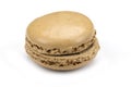 Coffee macaroon on a white background