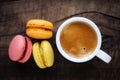 Coffee with macaroons Royalty Free Stock Photo