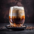 Coffee Machiatto Milk ai Generated Royalty Free Stock Photo