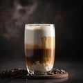 Coffee Machiatto Milk ai Generated Royalty Free Stock Photo