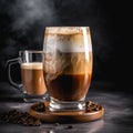 Coffee Machiatto Milk ai Generated Royalty Free Stock Photo