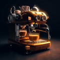 Coffee Machine Ai generated HD Royalty Free Stock Photo