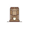 Coffee machine colored vector concept icon Royalty Free Stock Photo