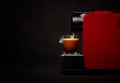 Coffee machine with cup of coffee Royalty Free Stock Photo