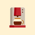 Coffee machine icon, flat style modern design Royalty Free Stock Photo