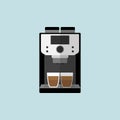 Coffee machine icon flat style Royalty Free Stock Photo