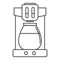 Coffee machine icon, outline style Royalty Free Stock Photo