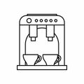 Coffee machine icon, outline style Royalty Free Stock Photo