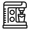Coffee machine icon outline vector. Bar beverage Royalty Free Stock Photo