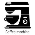 Coffee machine icon, simple black style Royalty Free Stock Photo