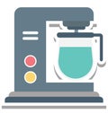 Coffee Machine Isolated Vector Icon editable Royalty Free Stock Photo