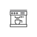 Coffee machine outline icon Royalty Free Stock Photo