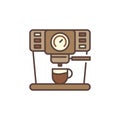 Coffee Machine vector concept colored icon Royalty Free Stock Photo