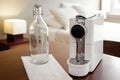 Coffee Machine and Water Bottle Royalty Free Stock Photo