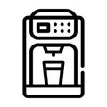 Coffee maker line icon vector symbol illustration