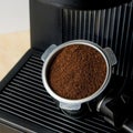 Coffee maker machine with ground coffee