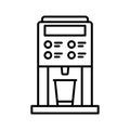 Coffee maker machine icon. Coffee machine with cup