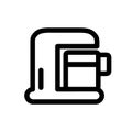 Coffee maker machine icon. Coffee maker machine line icon Royalty Free Stock Photo