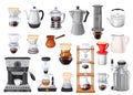 Coffee maker set Royalty Free Stock Photo