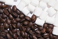 Coffee and marshmallow Royalty Free Stock Photo