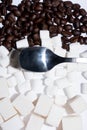 Coffee and marshmallow Royalty Free Stock Photo