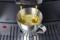 Coffee machine making fresh cup of coffee
