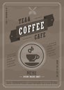 Coffee menu design template vectror illustration Royalty Free Stock Photo