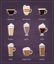 Coffee menu.