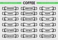 Coffee menu icon set