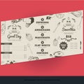 coffee menu template design. Vector illustration decorative background design Royalty Free Stock Photo