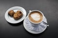 Coffee with milk. Cortado Royalty Free Stock Photo