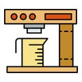 Coffee milk machine icon color outline vector Royalty Free Stock Photo