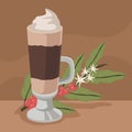 coffee milkshake in cup
