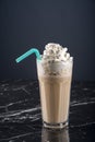 Coffee milkshake stock photo