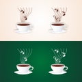 Coffee with music logo concept Royalty Free Stock Photo