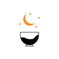 Coffee night vector design template illustration Royalty Free Stock Photo